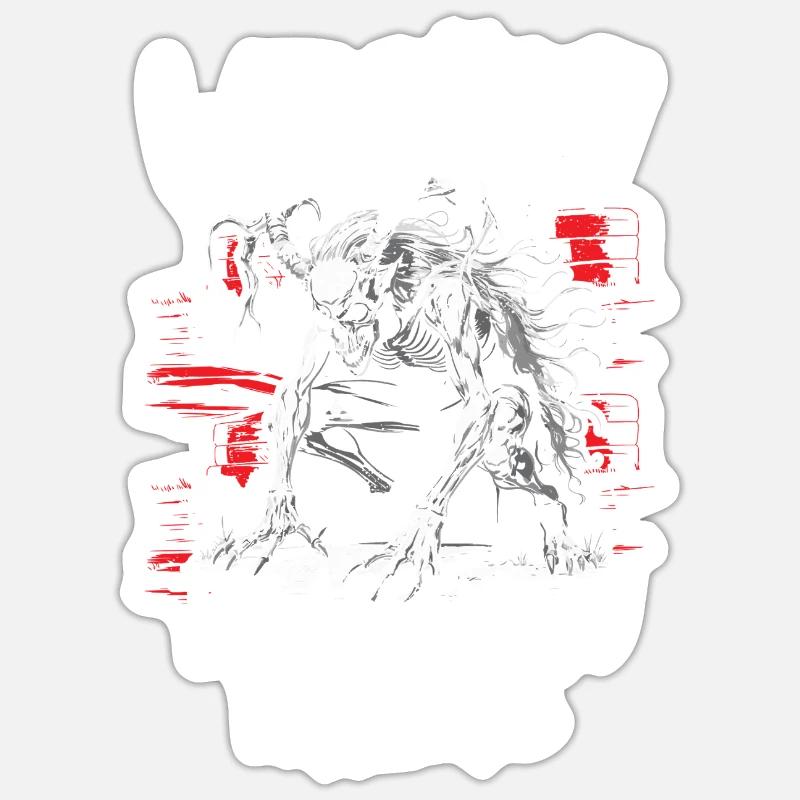 Wendigo Kryptide Cryptid Sticker Größe S (10 x 10 cm)