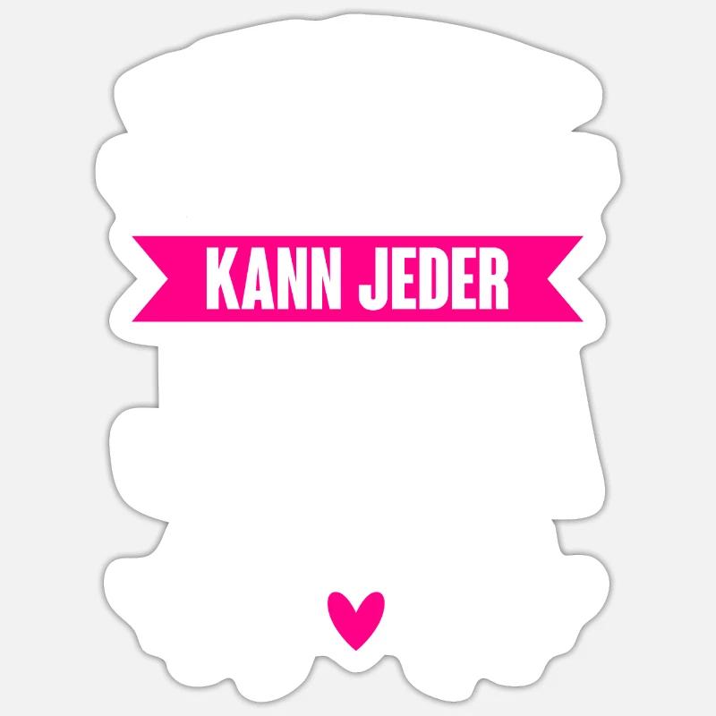 Jutta - Perfekt Sein Kann Jeder Jutta Nicht - Sticker Größe S (10 x 10 cm) - Mattweiß