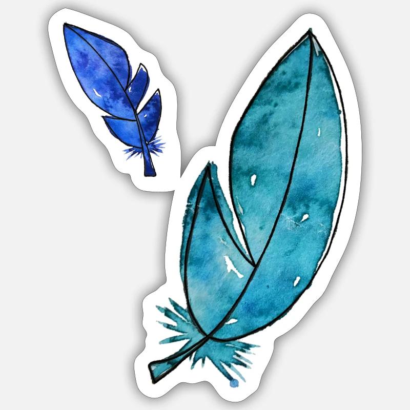 Federn Sticker Größe S (10 x 10 cm)