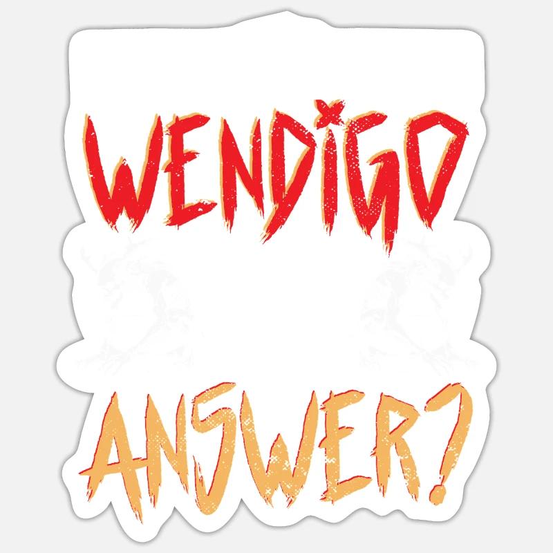 Wendigo Kryptide Cryptid Sticker Größe S (10 x 10 cm)