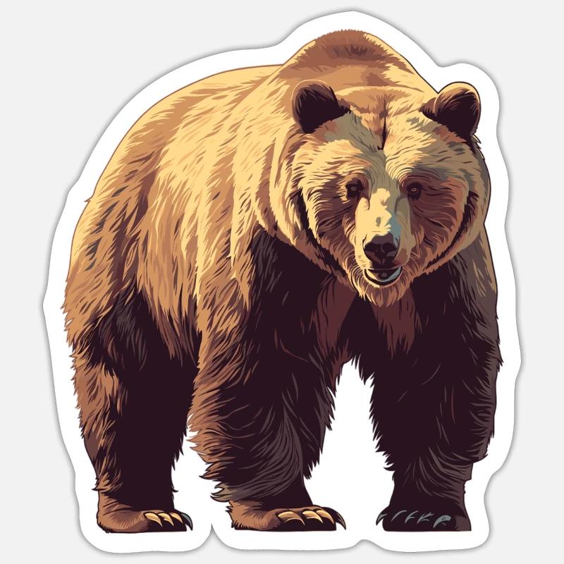 Kodiak Bear Kodiak Bear - Sticker size S (10 x 10 cm) - white matte