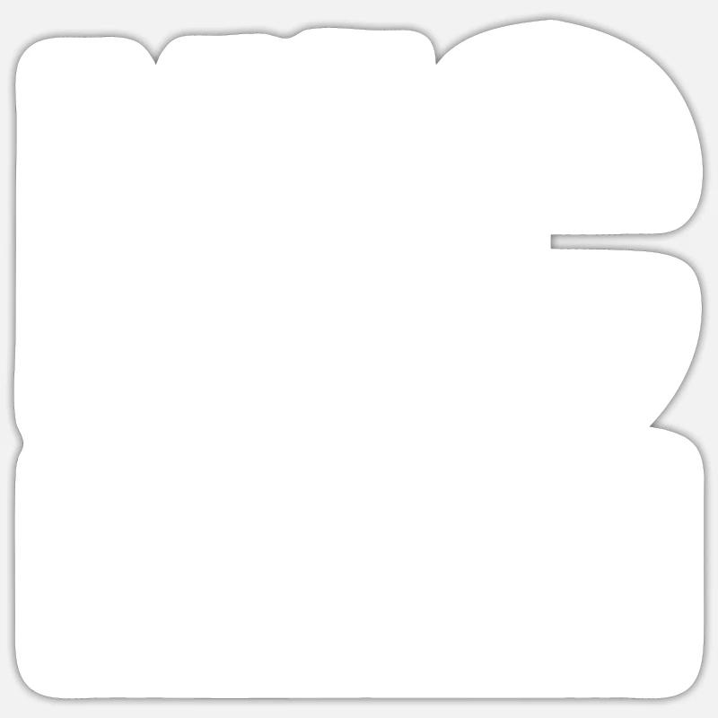 Biographer Kader - Sticker size S (10 x 10 cm) - white matte