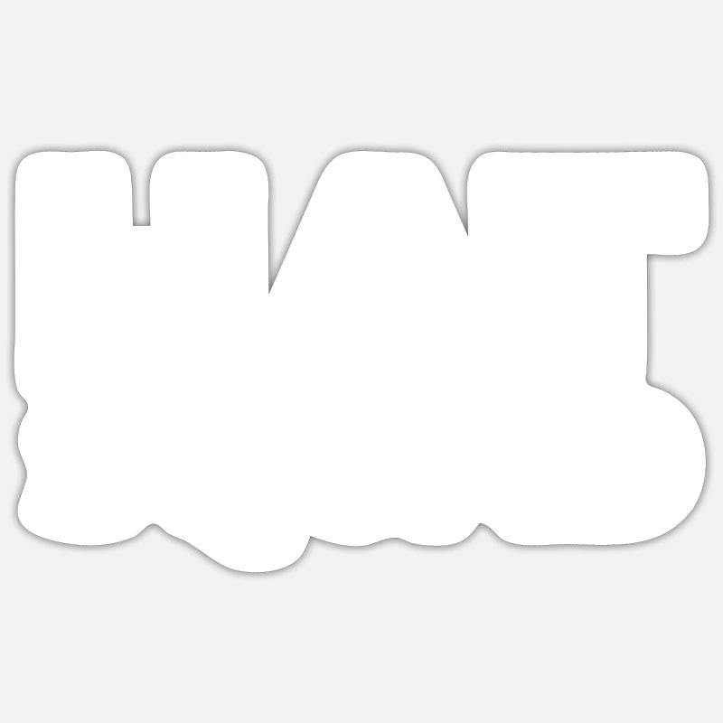 Astronome Kader - Sticker taille S (10 x 10 cm) - blanc mat
