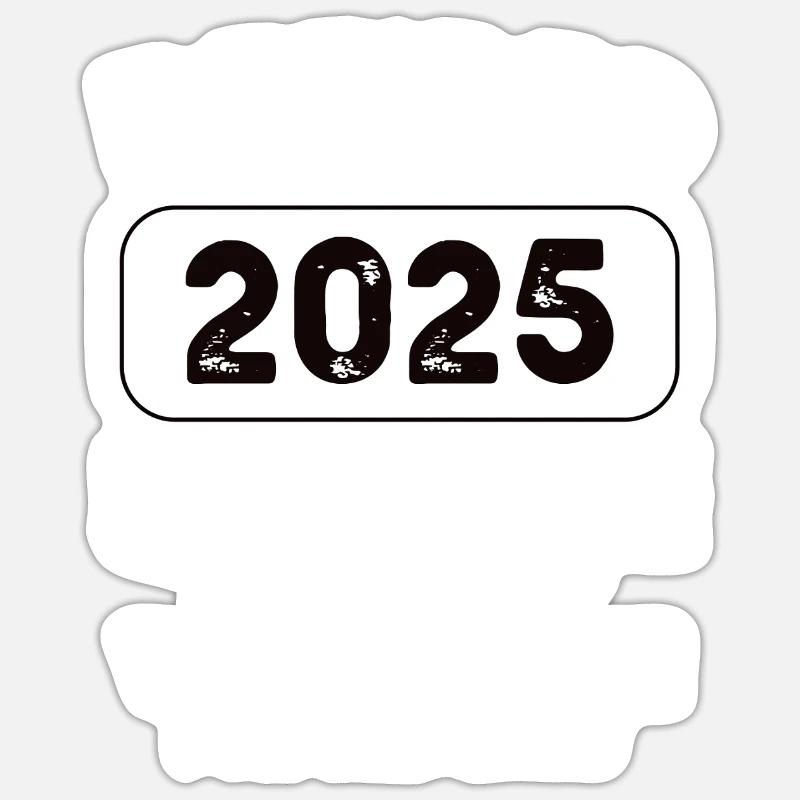 Retired Sales representative 2025 - Sticker Größe S (10 x 10 cm) - Mattweiß