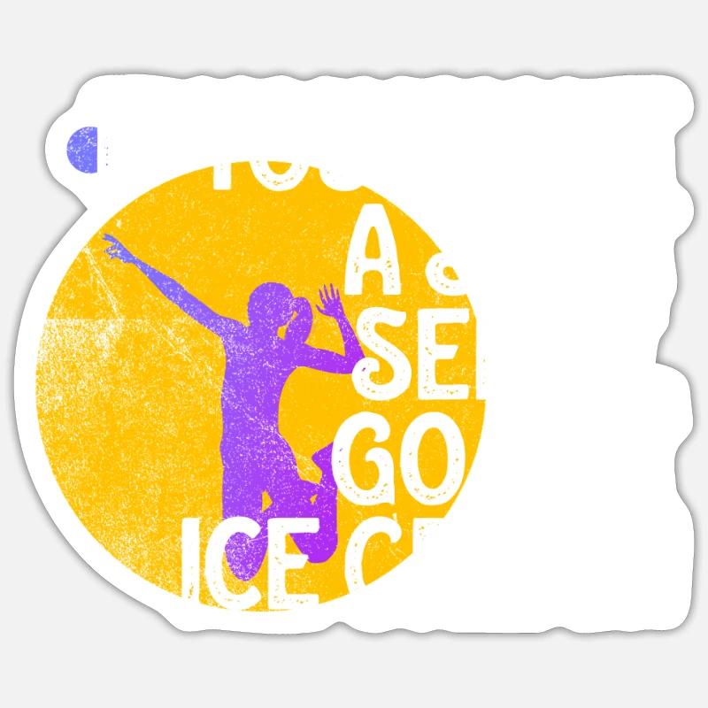 Wenn Sie ein Softeis wollen, holen Sie sich Eis Sticker Größe S (10 x 10 cm)