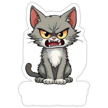 Guck Mich Nicht In Diesem Ton - Sticker Größe S (10 x 10 cm) - Mattweiß - Vorne
