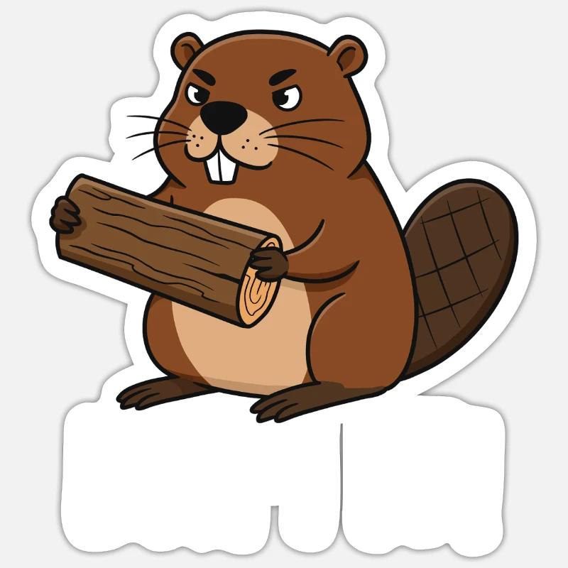 Dam It - Sticker size S (10 x 10 cm) - white matte