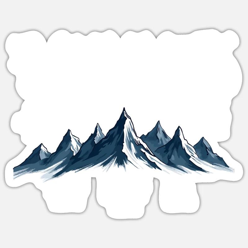 7 sommets Kosciuszko Sticker taille S (10 x 10 cm)