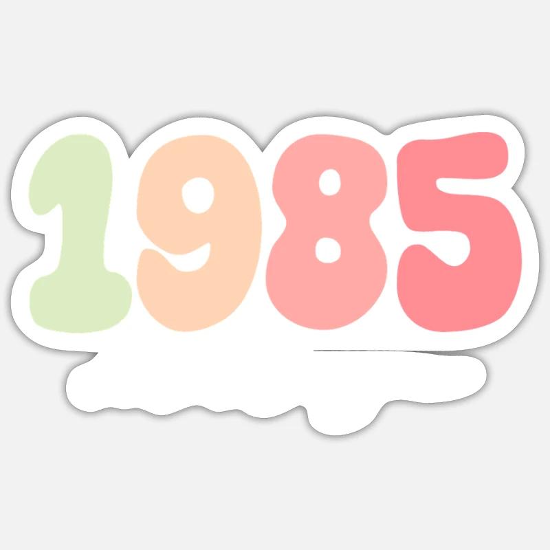Geburtstag Geburtsjahr 1985 Sticker Größe S (10 x 10 cm)
