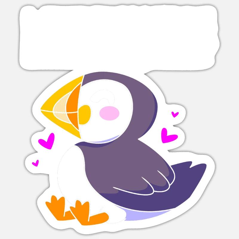 Papageientaucher Puffin Sticker Größe S (10 x 10 cm)