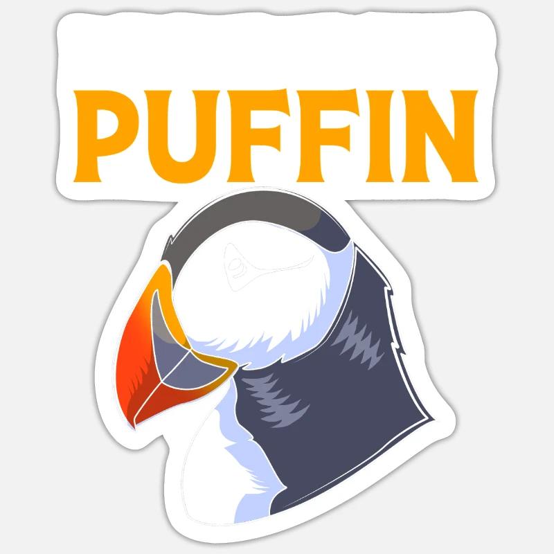 Papageientaucher Puffin Sticker Größe S (10 x 10 cm)