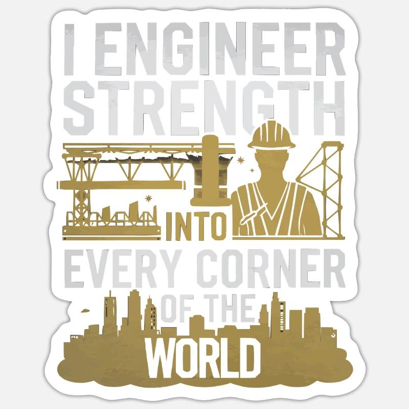 Structural Engineer Job Structural Engineering Sticker size S (10 x 10 cm)