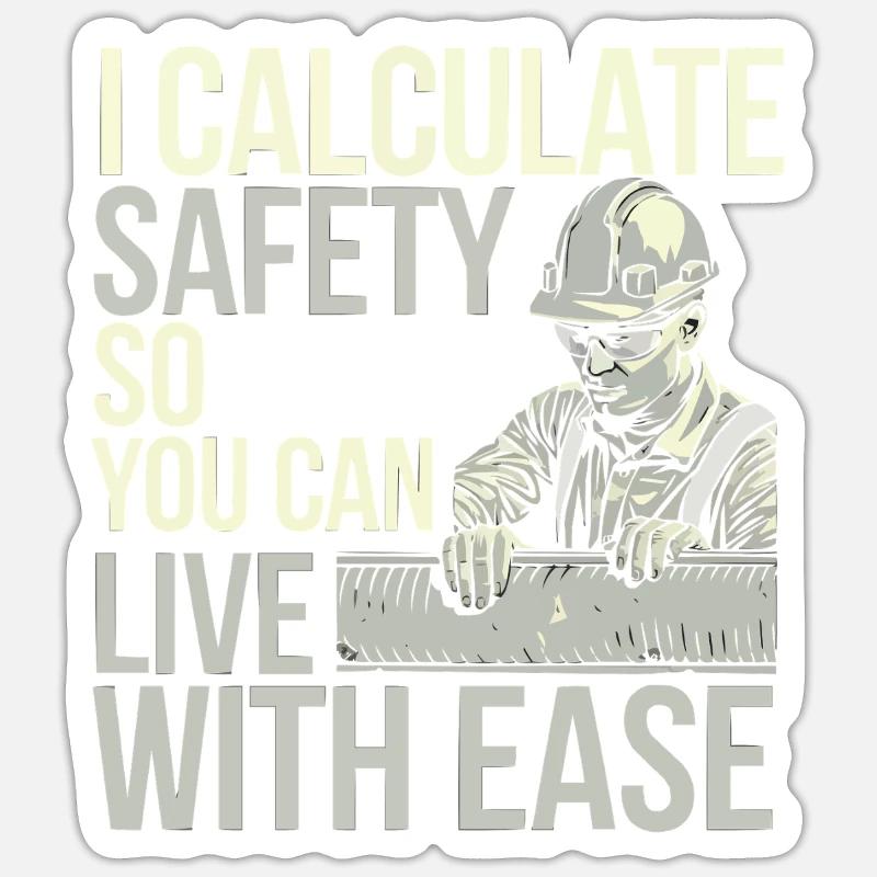 Structural Engineer Job Structural Engineering Sticker size S (10 x 10 cm)