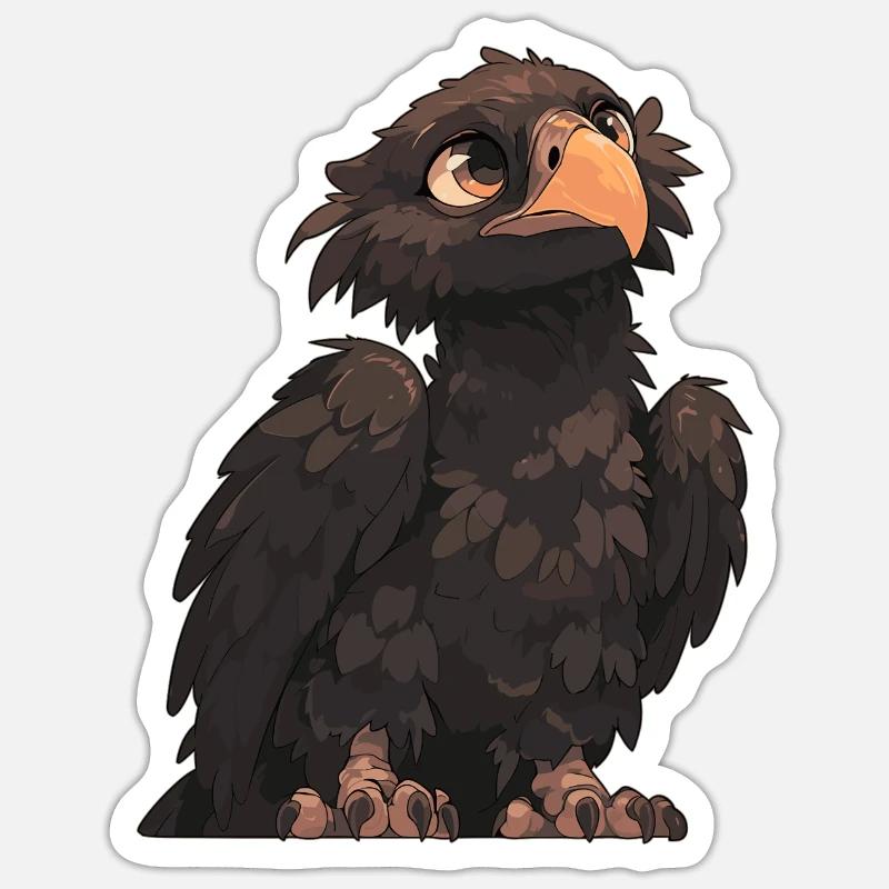 Vulture Geier - Sticker size S (10 x 10 cm) - white matte