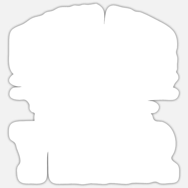Maçon de l’année - Graphismes exceptionnels - Sticker taille S (10 x 10 cm) - blanc mat
