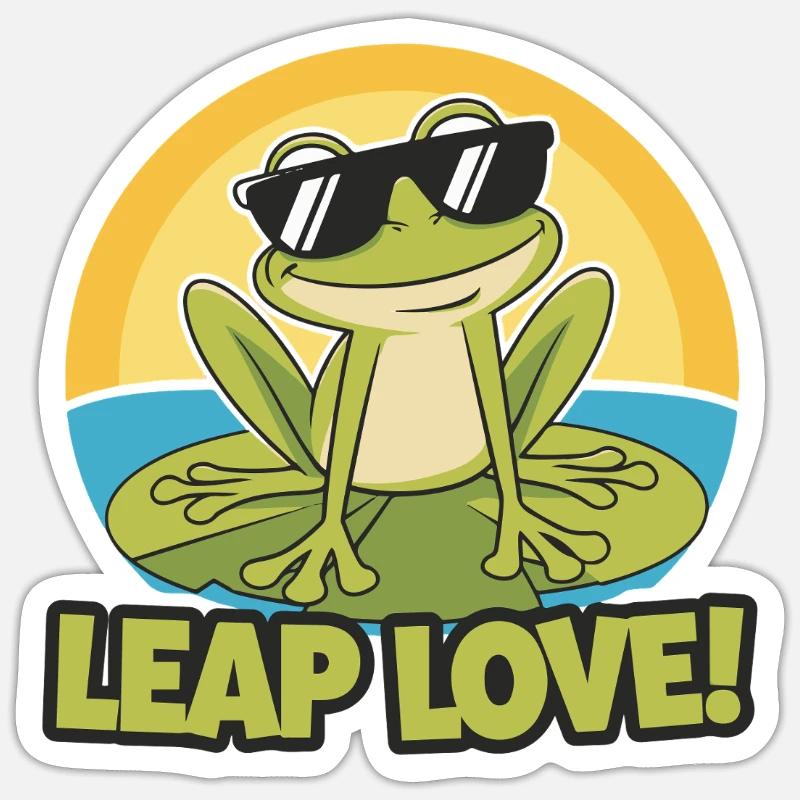 TOADS LEAP LOVE Sticker size S (10 x 10 cm)