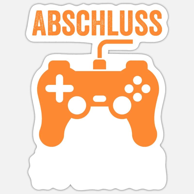 Abschluss Prüfung Absolventen Geschenk - Sticker Größe S (10 x 10 cm) - Mattweiß