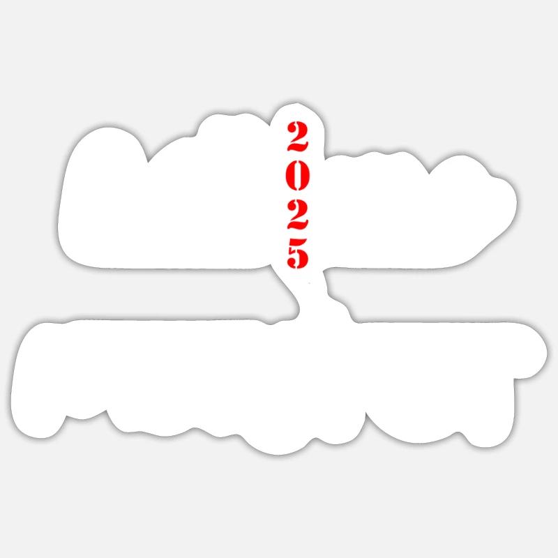 Master 2025 Diplôme de Master Graduation Sticker taille S (10 x 10 cm)