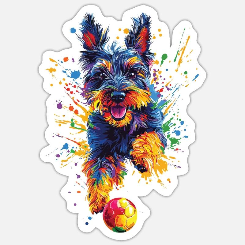 Scottish Terrier - Sticker Größe S (10 x 10 cm) - Mattweiß