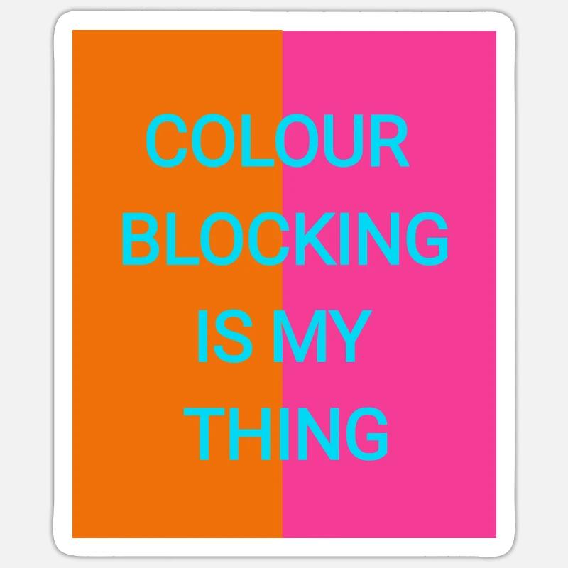 Mélange de couleurs Sticker taille S (10 x 10 cm)