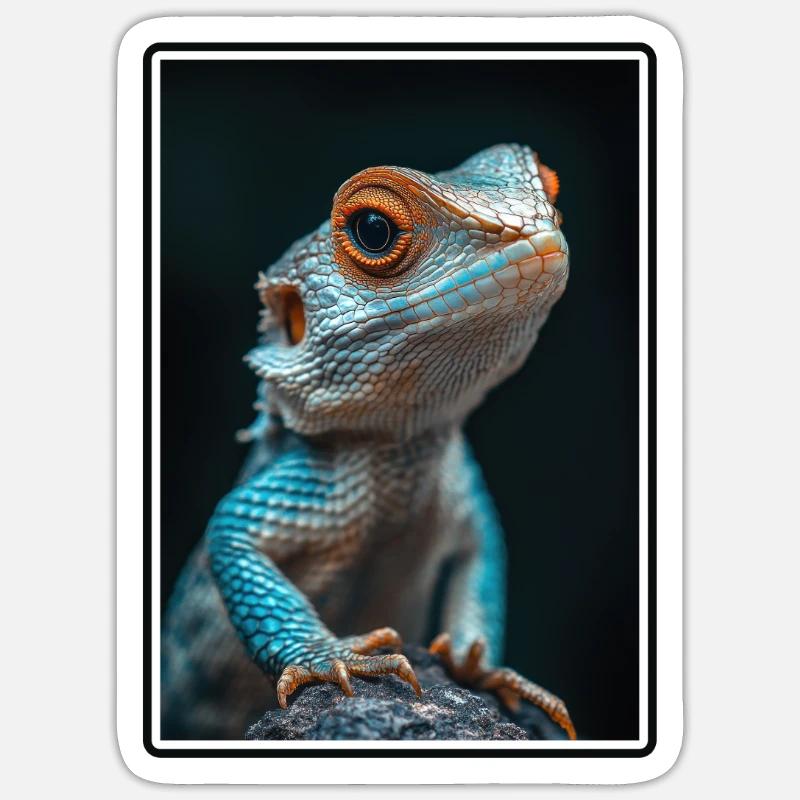 Lizards Lizard - Sticker size S (10 x 10 cm) - white matte