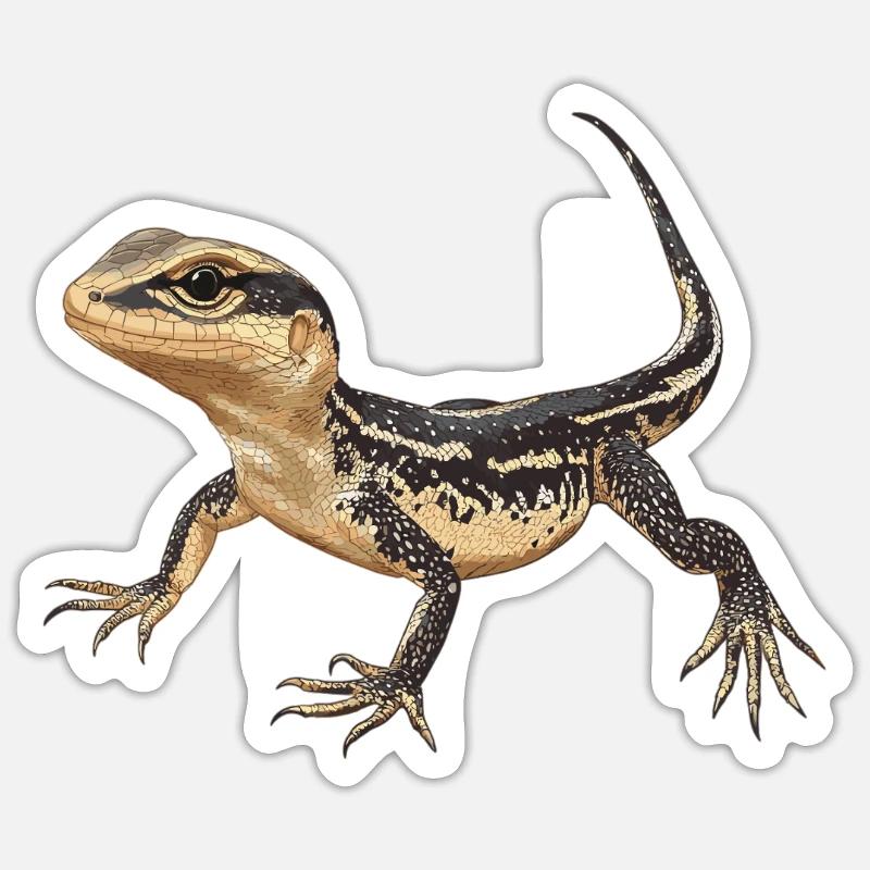 Lizards Lizard - Sticker size S (10 x 10 cm) - white matte