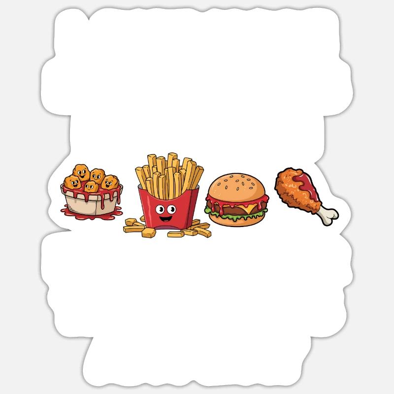 Just here for the snacks i hope both have fun Sticker size S (10 x 10 cm)