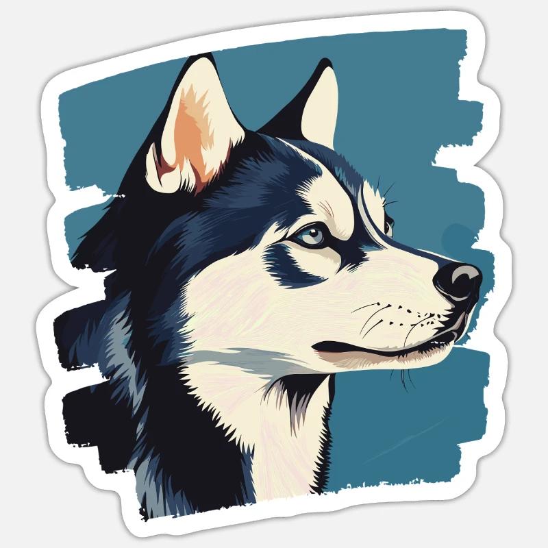 Rauque - Sticker taille S (10 x 10 cm) - blanc mat
