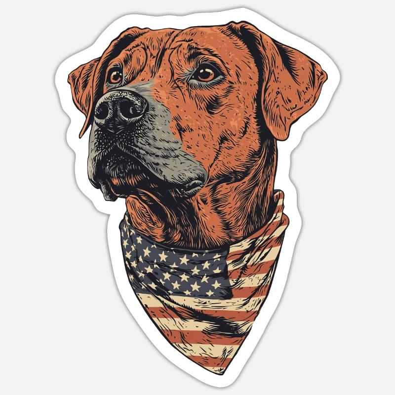 Rhodesian Ridgeback Sticker Größe S (10 x 10 cm)