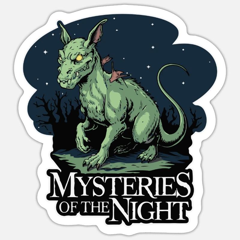 CHUPACABRA - Sticker Größe S (10 x 10 cm) - Mattweiß