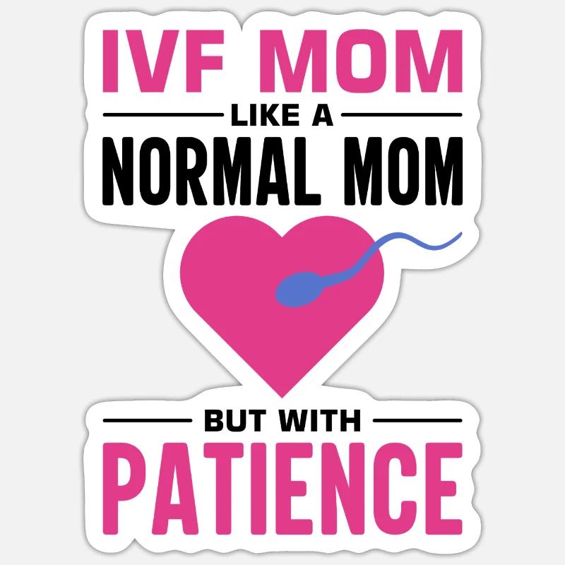 Leihmutter IVF Transfer Tag Sticker Größe S (10 x 10 cm)