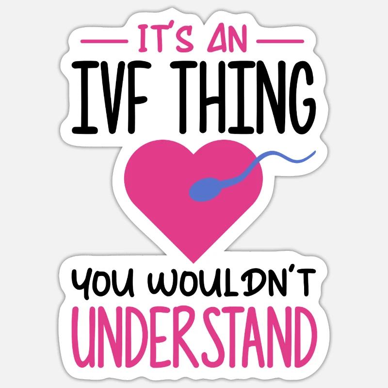 Leihmutter IVF Transfer Tag Sticker Größe S (10 x 10 cm)