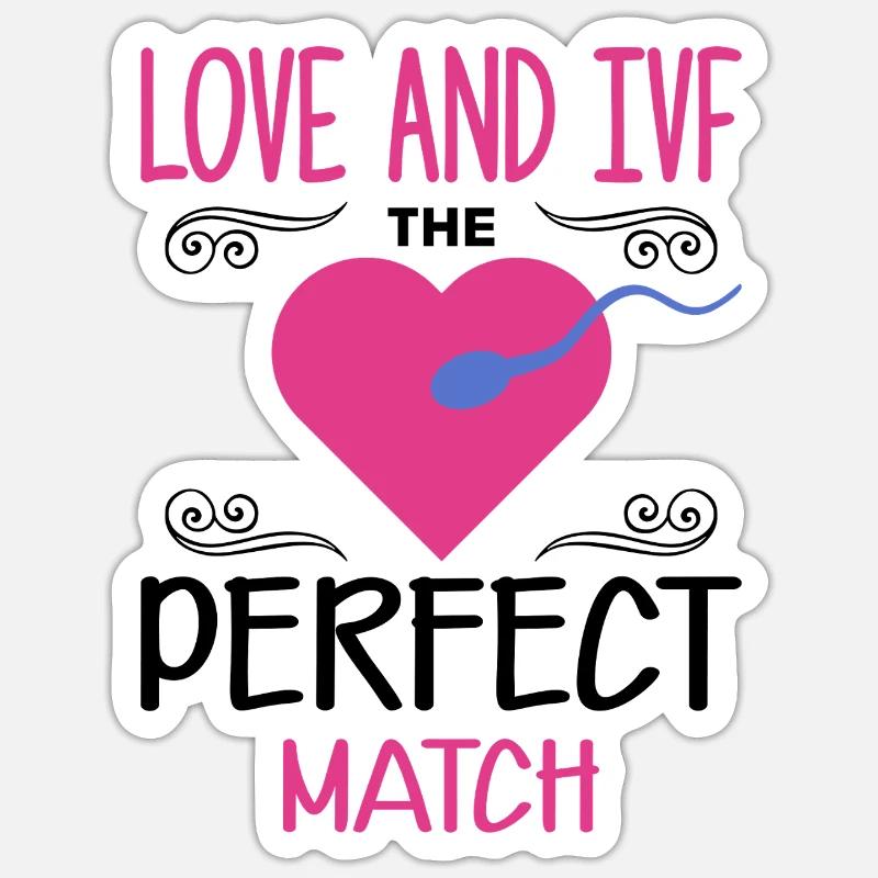 Leihmutter IVF Transfer Tag Sticker Größe S (10 x 10 cm)