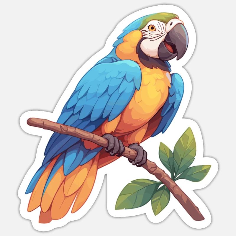 Macaw's Era - Sticker size S (10 x 10 cm) - white matte