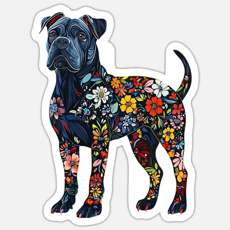 Cane Corso - Sticker Größe S (10 x 10 cm) - Mattweiß