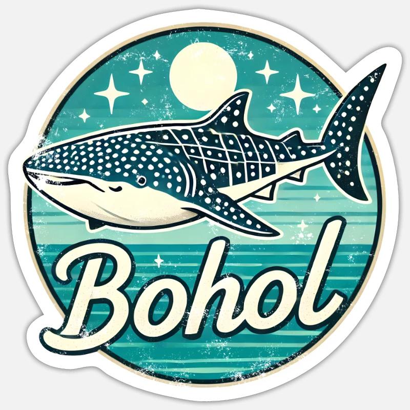 Bohol Philippinen - Sticker Größe S (10 x 10 cm) - Mattweiß