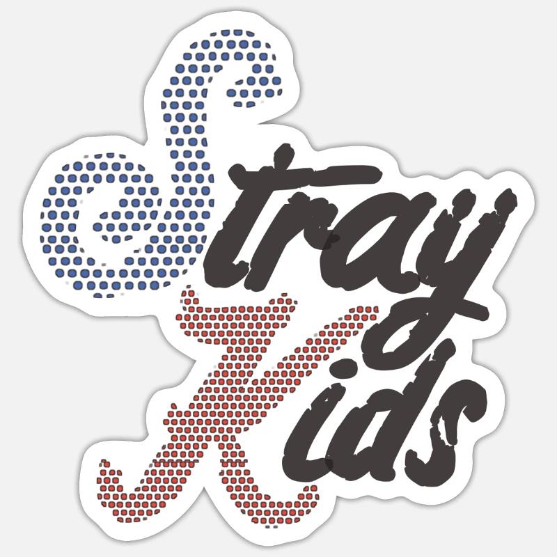 Enfants errants - Sticker taille S (10 x 10 cm) - blanc mat