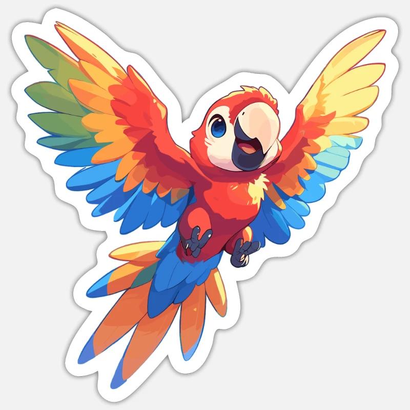 Macaw's Era - Sticker size S (10 x 10 cm) - white matte