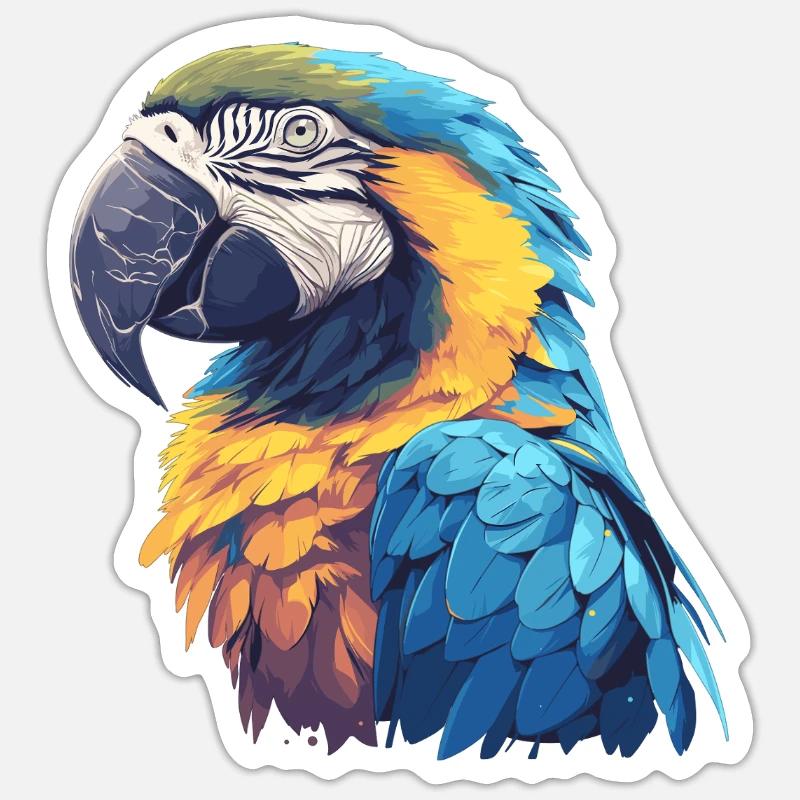 Macaw's Era - Sticker size S (10 x 10 cm) - white matte