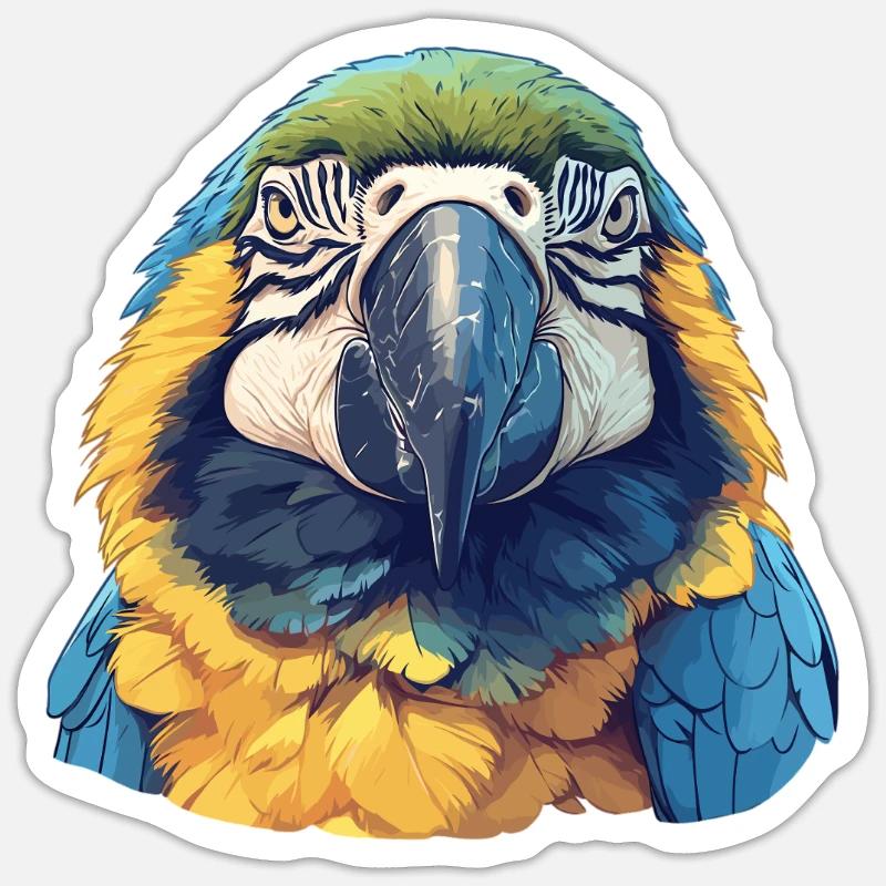 Macaw's Era - Sticker size S (10 x 10 cm) - white matte