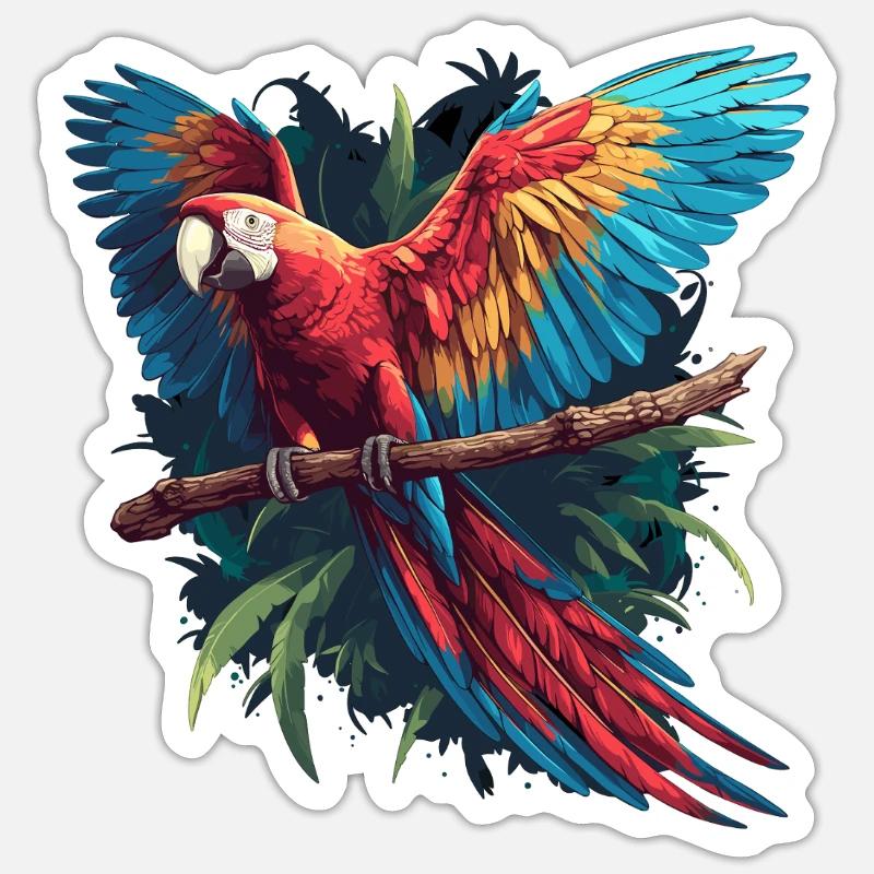 Macaw's Era - Sticker size S (10 x 10 cm) - white matte