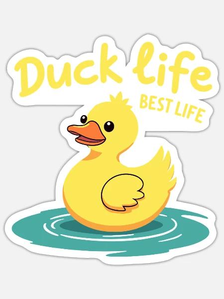 Nutztier-enten-enthusiasten Hinterhof-enten - Sticker Größe S (10 x 10 cm) - Mattweiß
