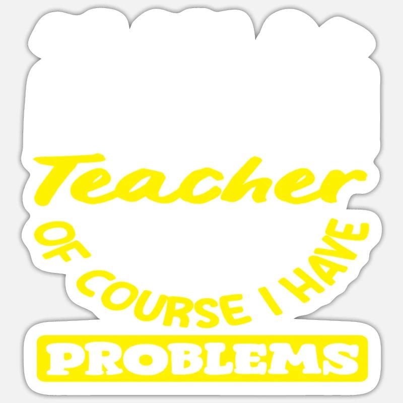 Mathe Lehrer Mathematik Geschenk - Sticker Größe S (10 x 10 cm) - Mattweiß