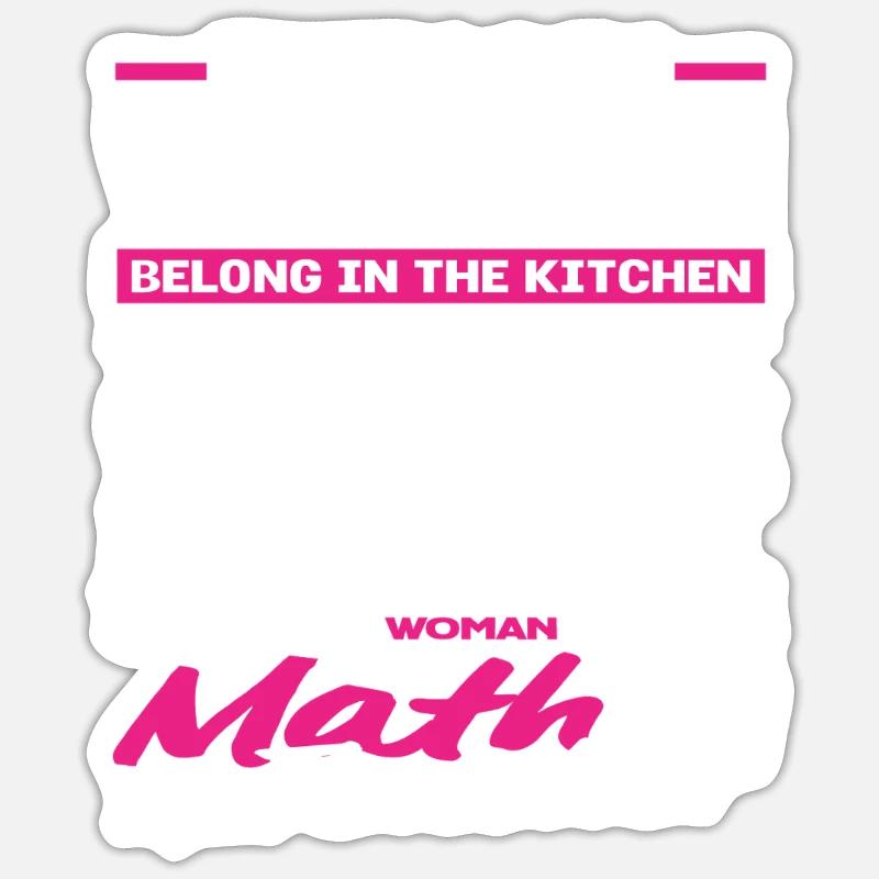 Math Teacher Math Gift - Sticker size S (10 x 10 cm) - white matte