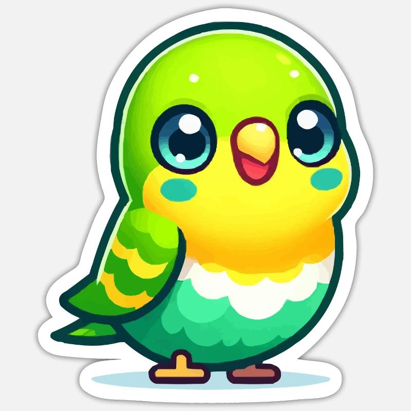 Budgerigar Sticker size S (10 x 10 cm)