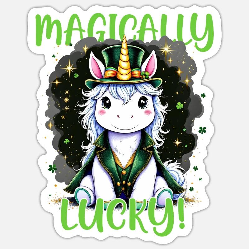 Magically Lucky - Sticker size S (10 x 10 cm) - white matte