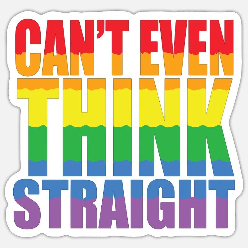 Pride LGBTQ Pride Regenbogen Pride Gay Pride Lgbtq - Sticker Größe S (10 x 10 cm) - Mattweiß