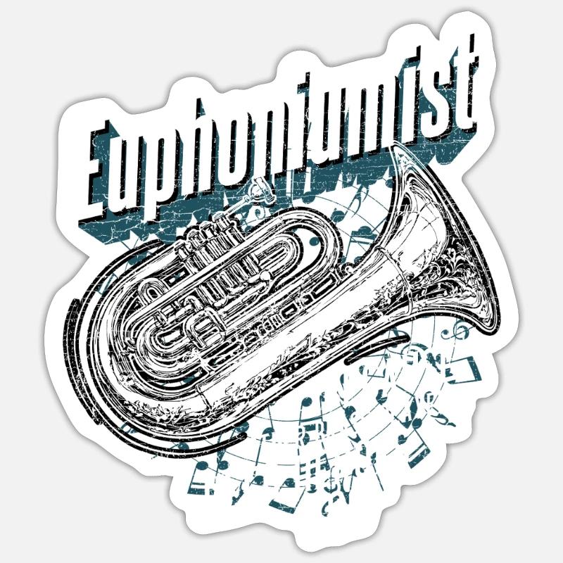 Euphonium Euphonist Sticker size S (10 x 10 cm)