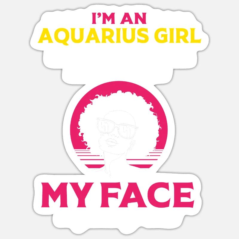 Sternzeichen Wassermann Sticker Größe S (10 x 10 cm)