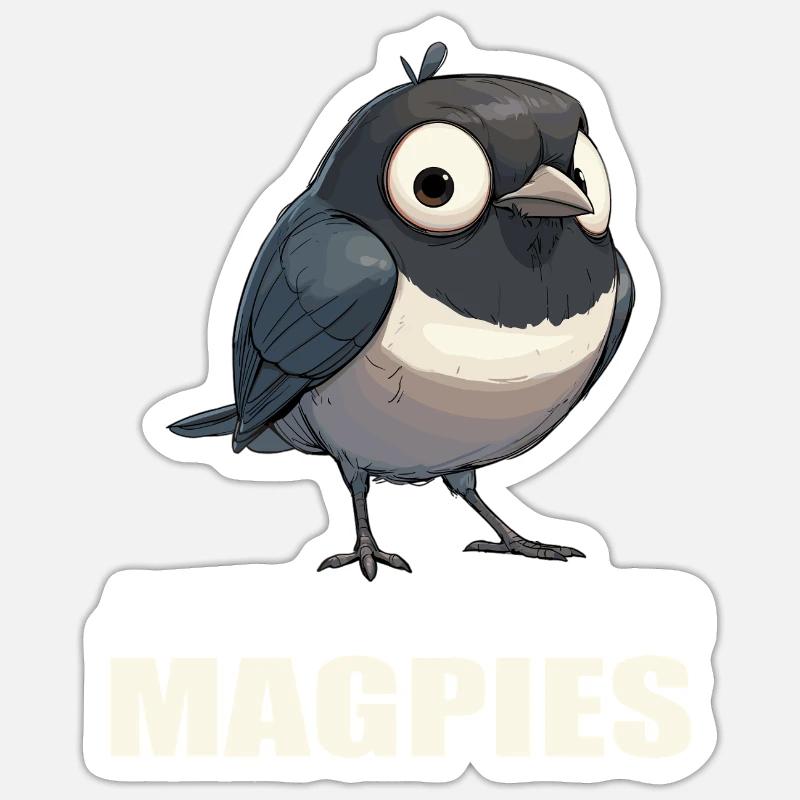 Pies Pie - Sticker taille S (10 x 10 cm) - blanc mat
